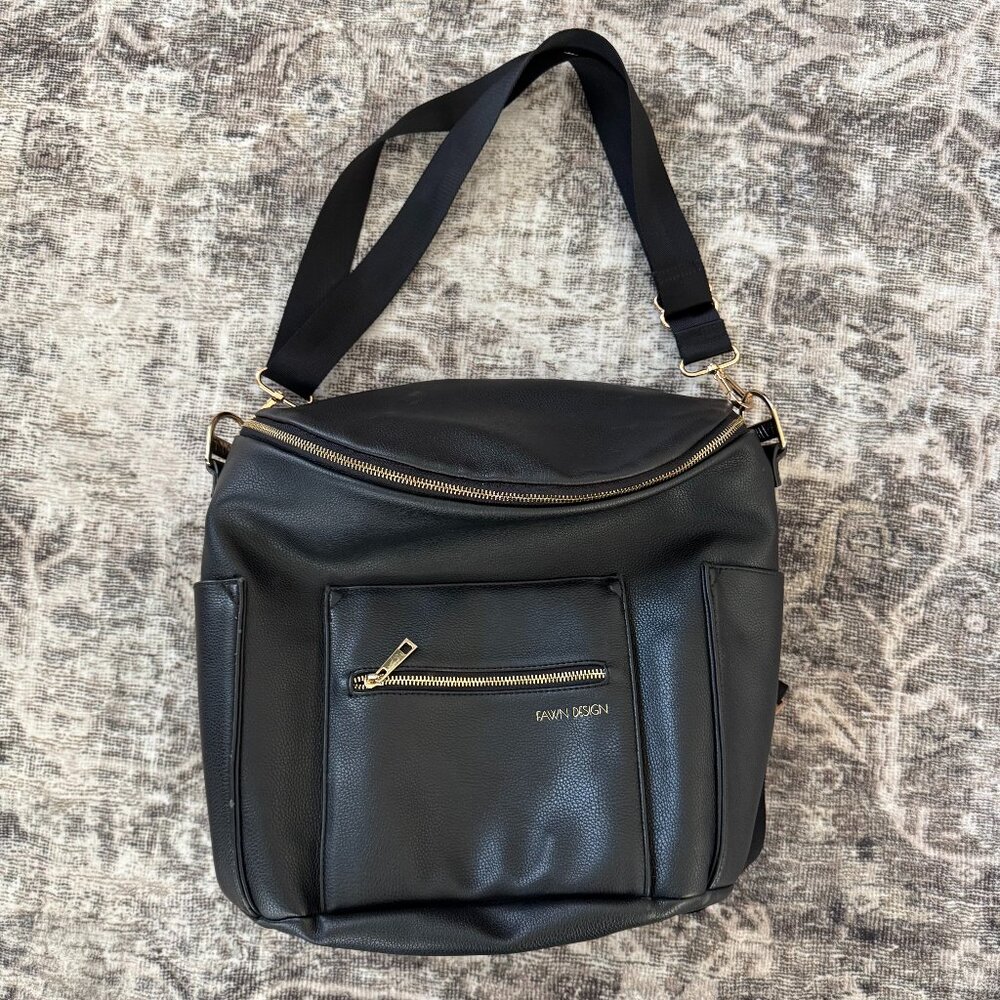 Fawn Design The Original Diaper bag Messanger/Backpack Vegan Leather